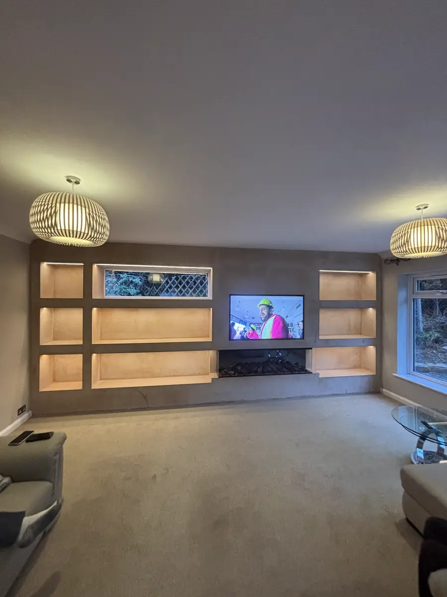 Media wall lighting